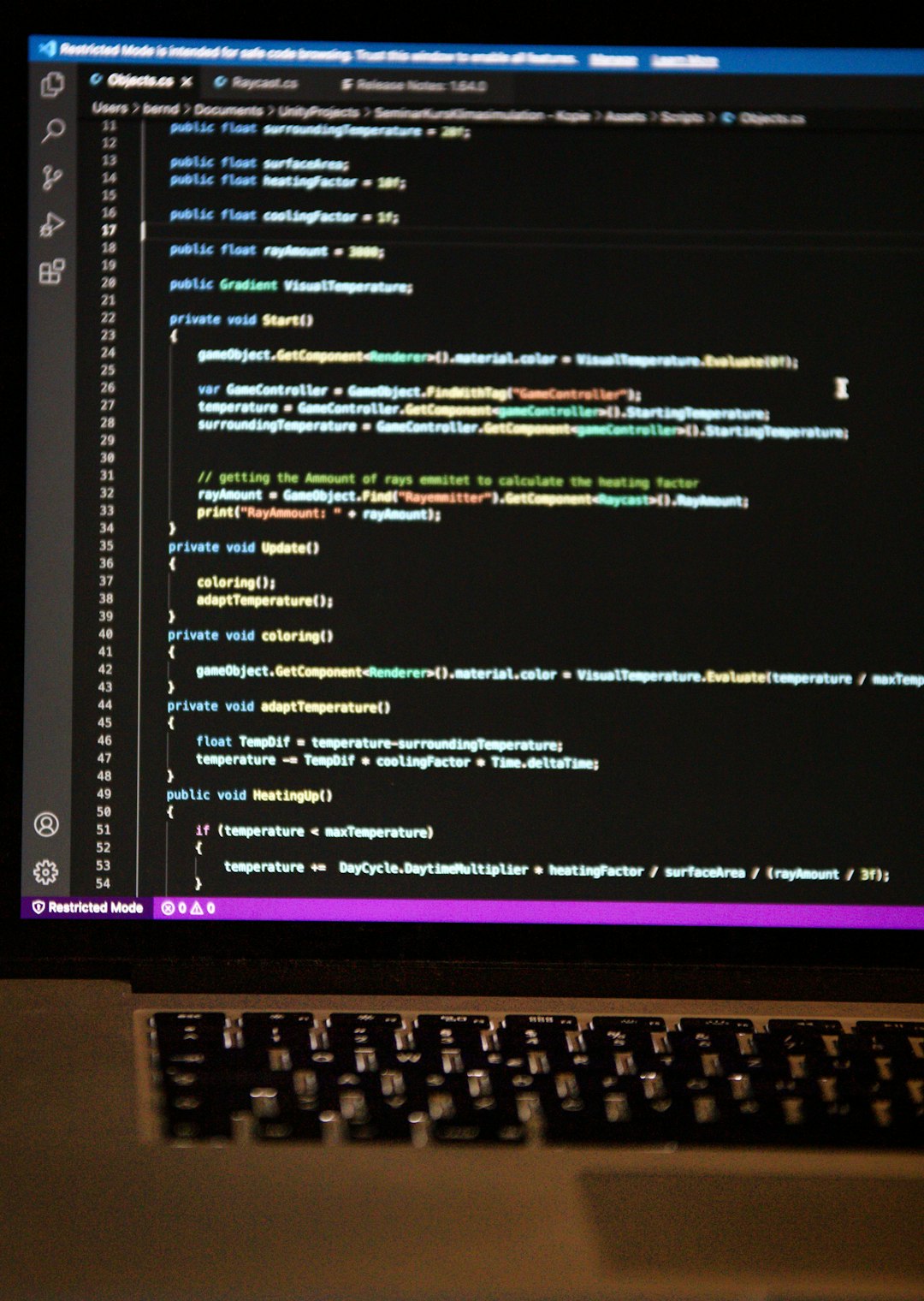 service-03 Coding on a Macbook Pro Laptop